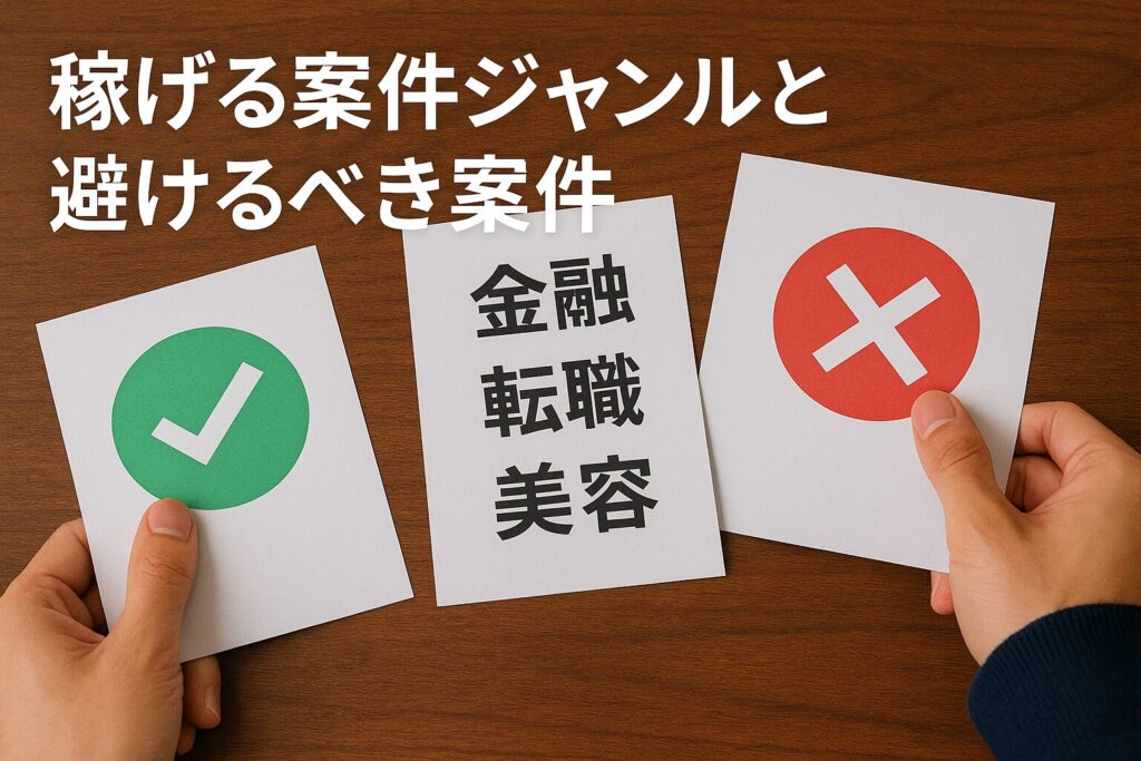 稼げる案件ジャンル